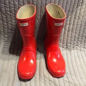 Red Short Hunter Rainboots